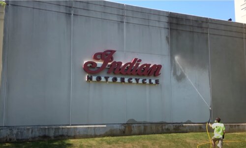 Burnaby Pressure Washing a building