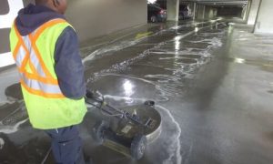 Burnaby Pressure Washing of parking garage