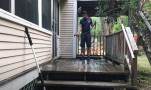 Burnaby Pressure Washing the deck