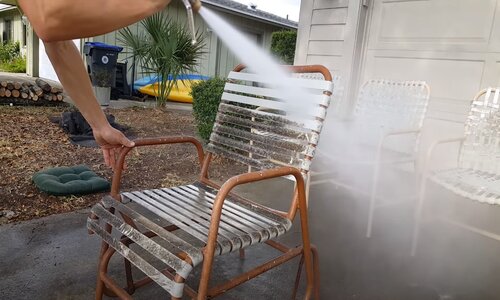 Burnaby Pressure Washing patio furniture